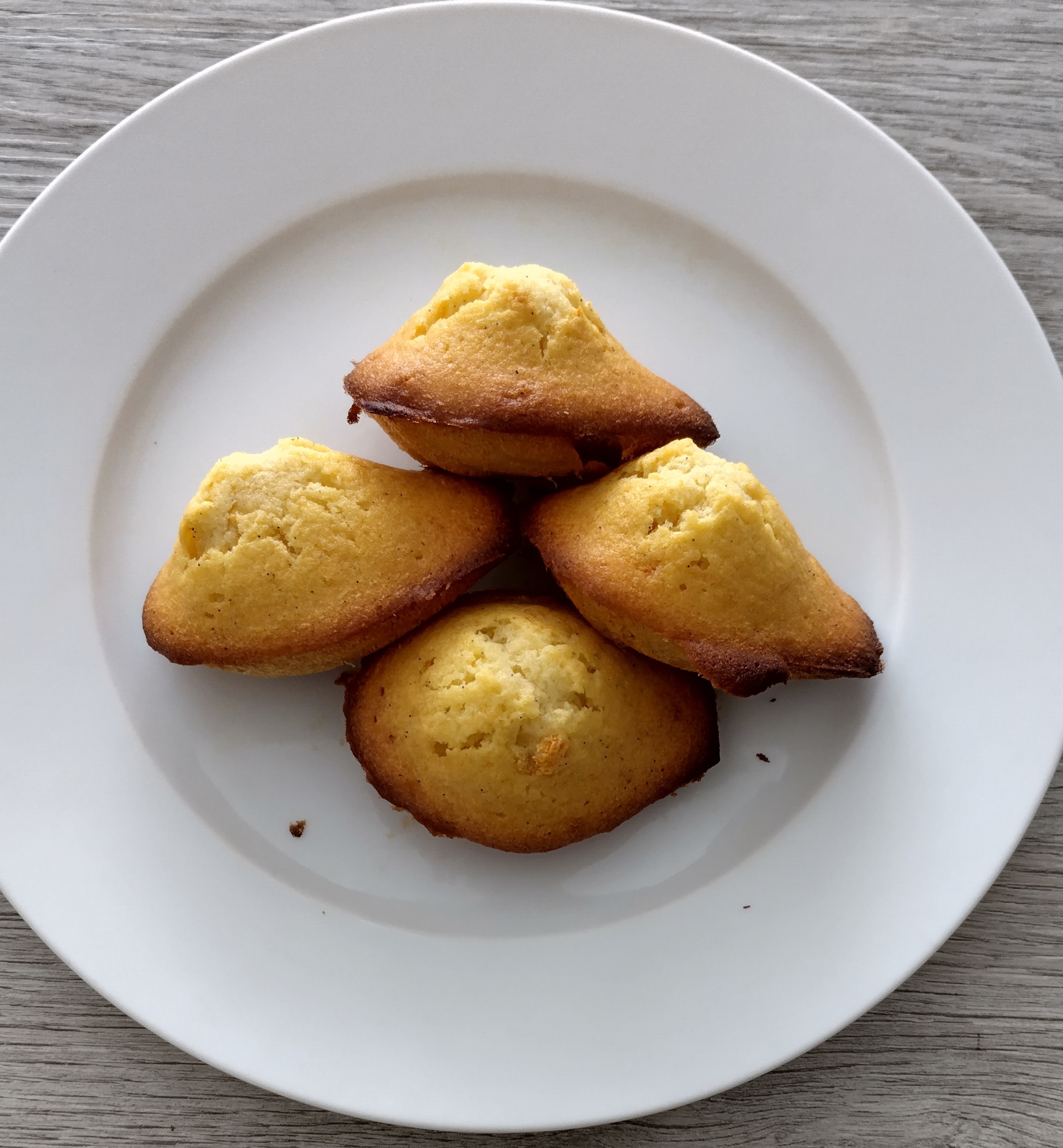 Madeleines avec leur bosse