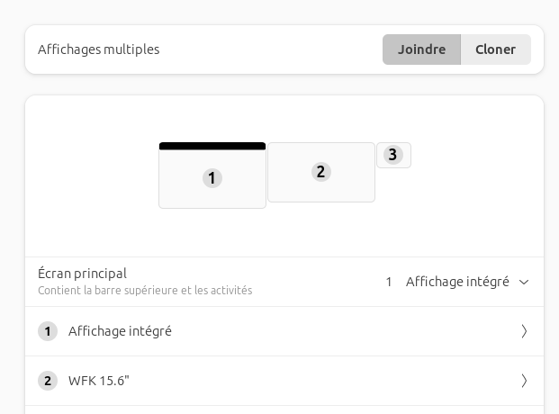 WD25Z : écran HDMI reconnu
